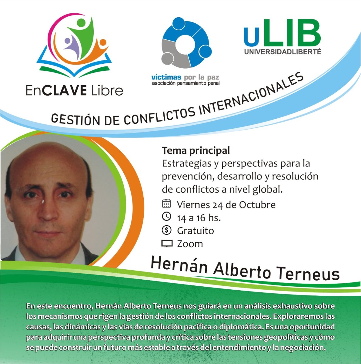 Flyer Gestión de Conflictos Internacionales