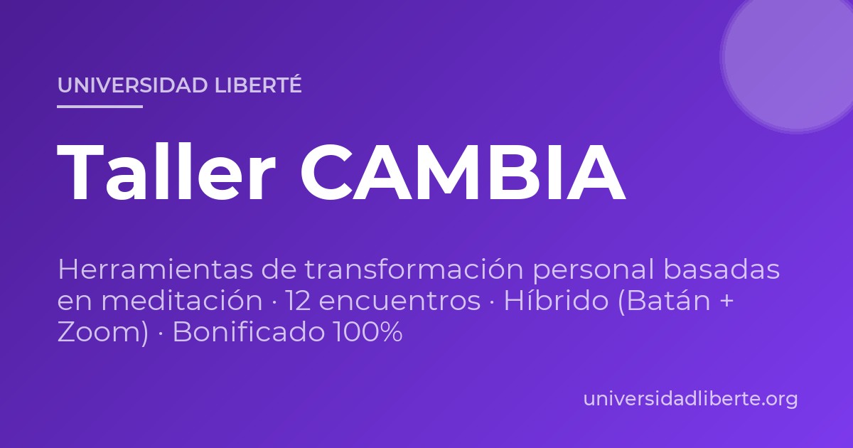 Taller Cambia 2026