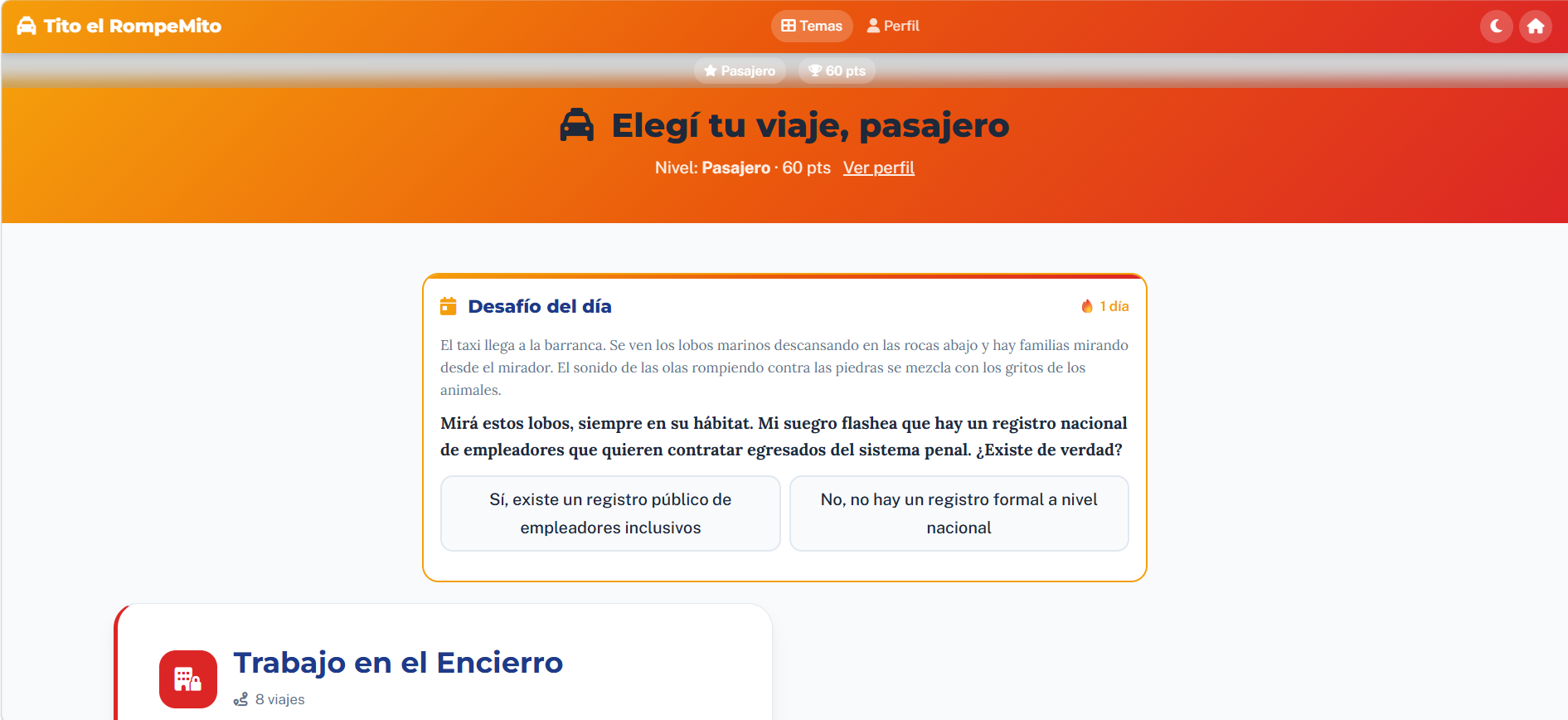 Tito el RompeMito - Vista escritorio